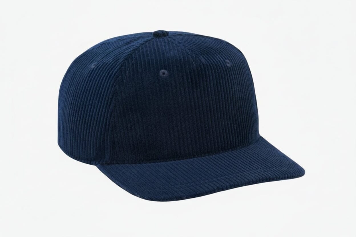 Bestickte Golf-Kappe Aus Cord Vandhlr Mitternachtsblau