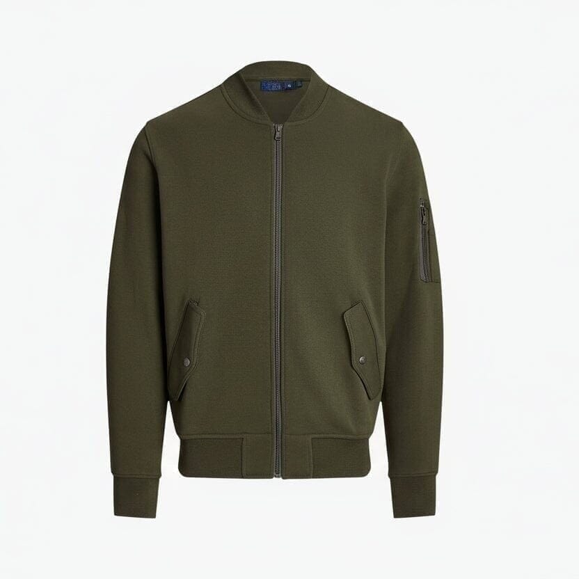 Doppelstrick Bomberjacke Vandhlr Company Olive S