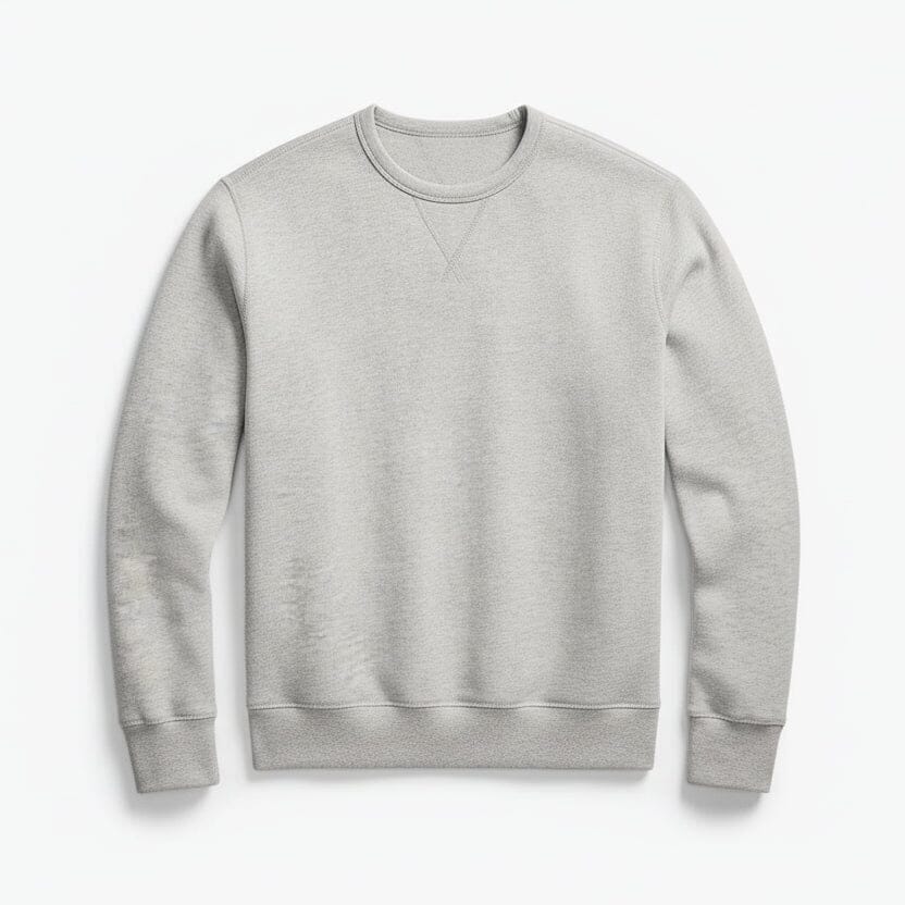Fleece Sweatshirt Aus Baumwollmischung Vandhlr Grau meliert S