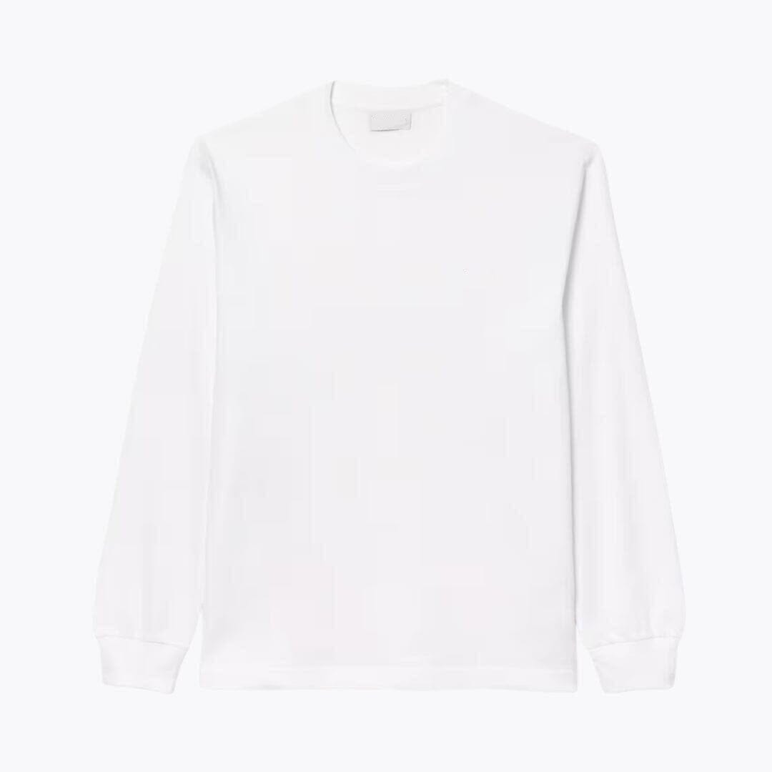 Langarm Baumwoll-T-Shirt Für Herren Vandhlr Weiß S