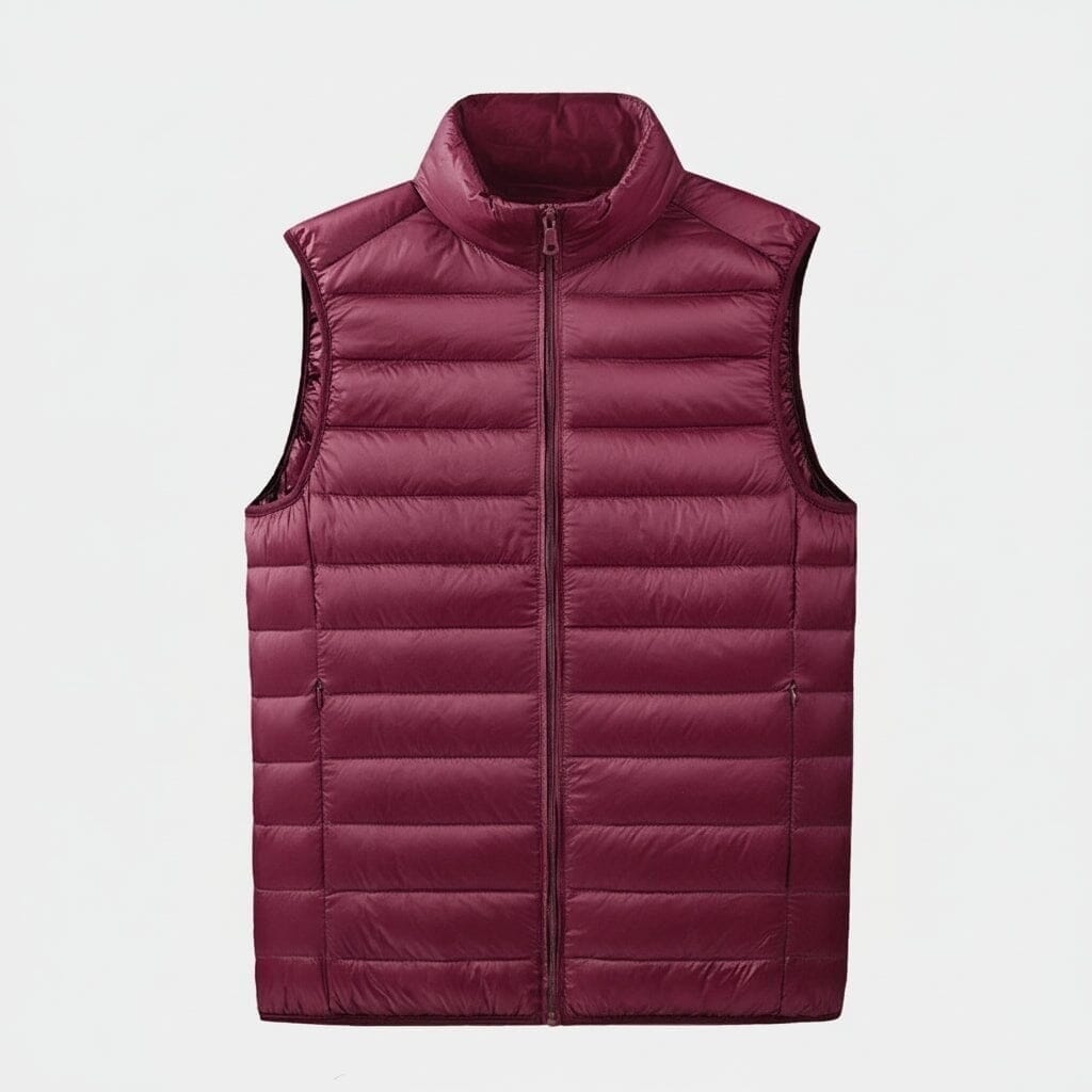 Leichte Essential Daunenjacke Vandhlr Himbeerrot S