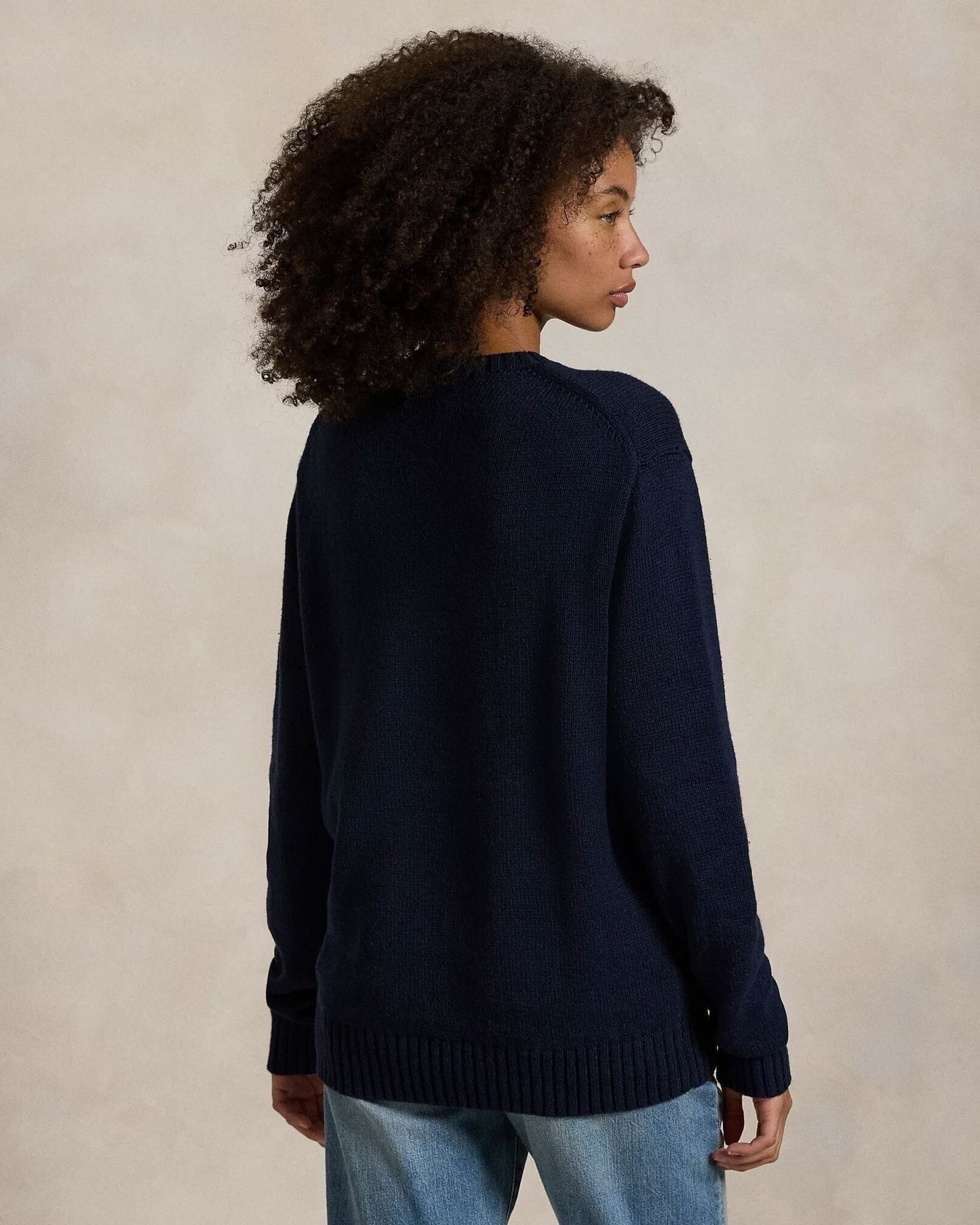 Polo Bear Baumwolle-Leinen Pullover Vandhlr
