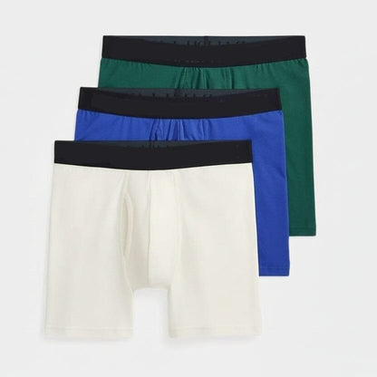 4D-Flex Polo Bear Boxershorts 3er-Pack Vandhlr Nevis/Royal/Grün S 