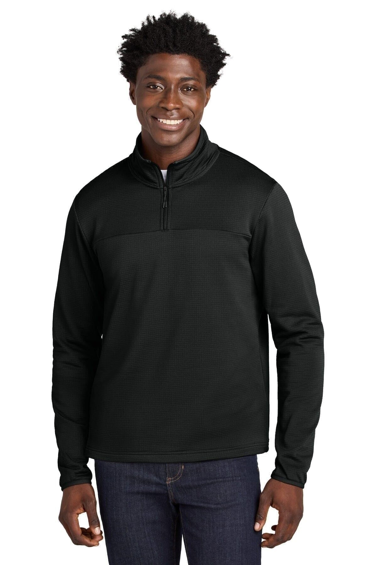 Aim 1/4-Zip Fleecejacke Vandhlr Schwarz S 