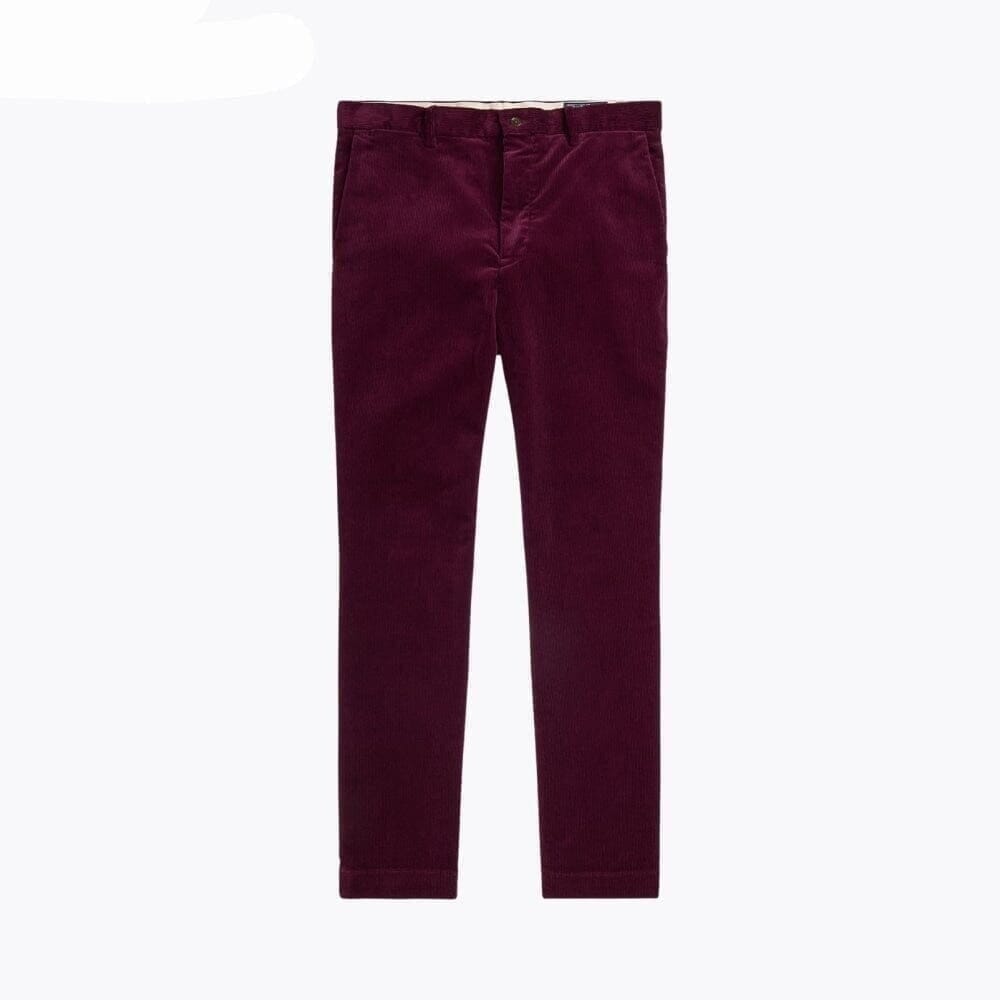 Andover Slim Fit Stretch Cord-Hose Vandhlr Rubinrot 28 