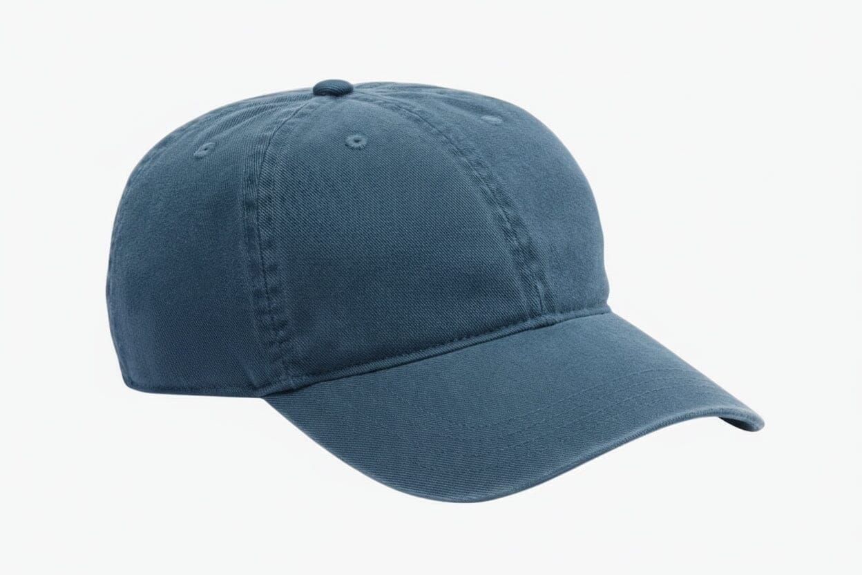 Baseball Cap Aus Gewaschener Baumwoll-Twill Vandhlr Mineralblau 