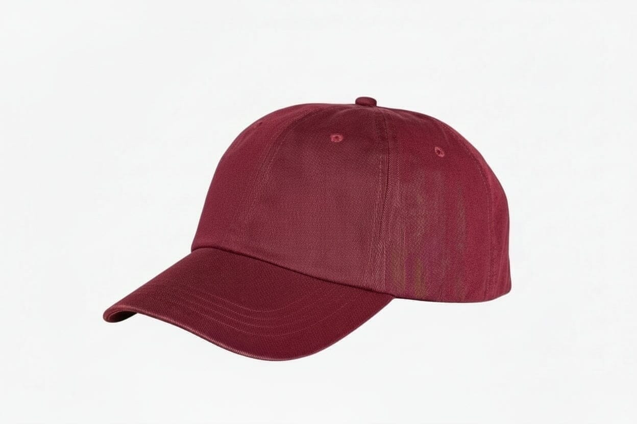 Baumwoll-Chino Baseball Cap Vandhlr Weinrot 