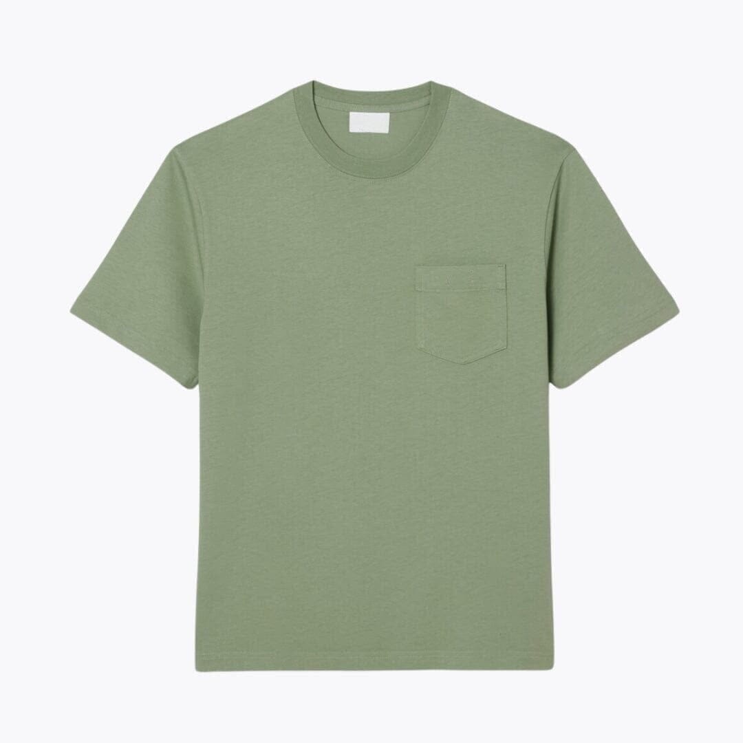 Baumwoll-T-Shirt Mit Brusttasche Vandhlr Grün S 