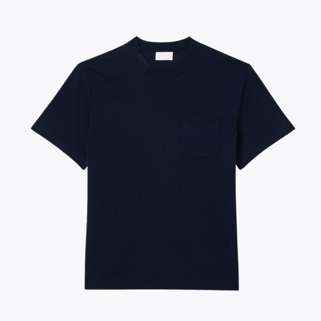 Baumwoll-T-Shirt Mit Brusttasche Vandhlr Mitternachtsblau S 
