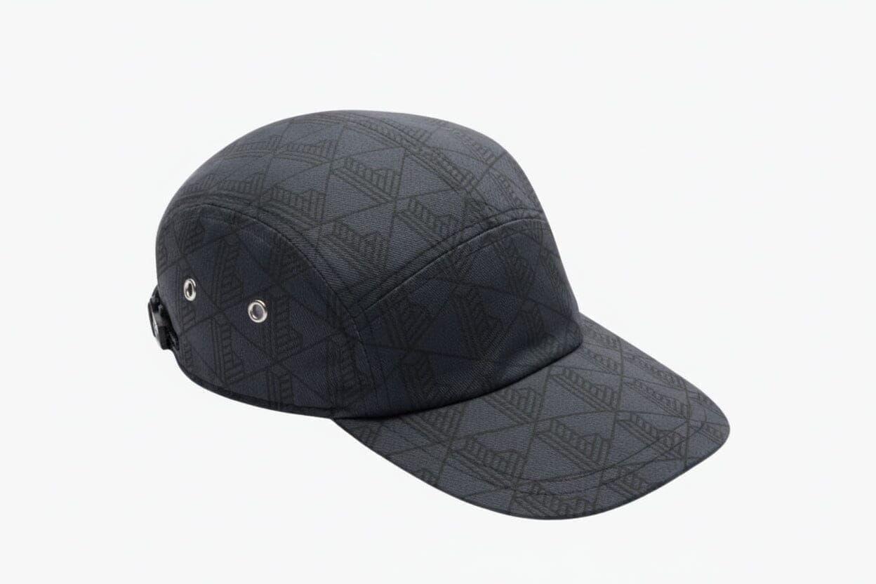 Bedruckte Twill Jockey Kappe Vandhlr Dunkelgrau / Schwarz 