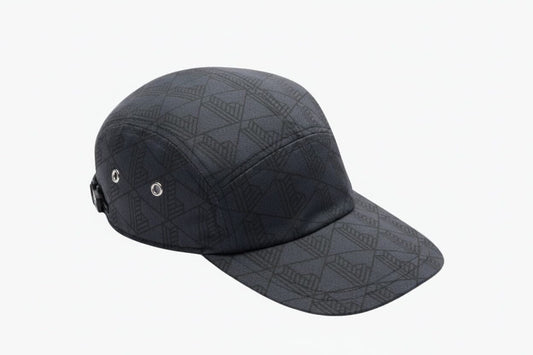 Bedruckte Twill Jockey Kappe Vandhlr Dunkelgrau / Schwarz 