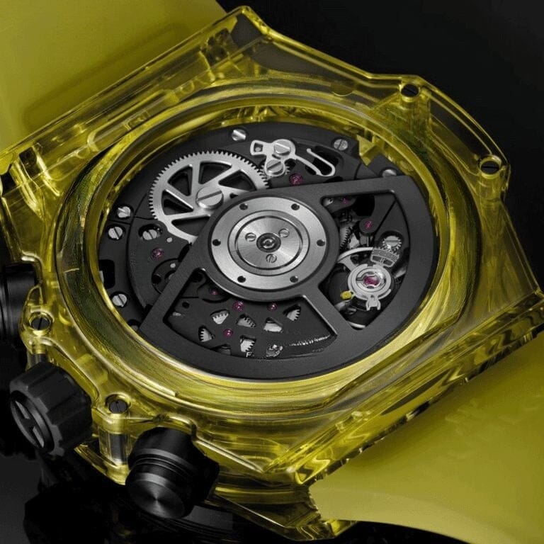 Black Yellow Sapphire 42mm Herrenchronograph Vandhlr 