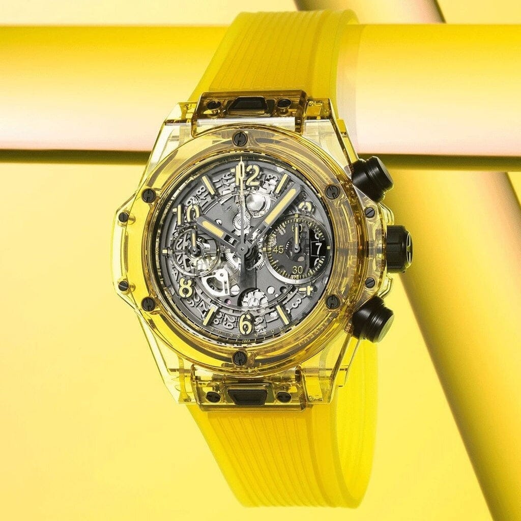 Black Yellow Sapphire 42mm Herrenchronograph Vandhlr 