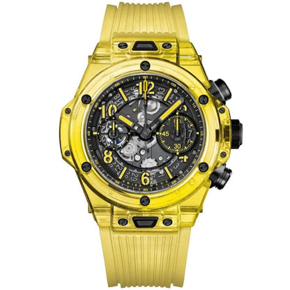 Black Yellow Sapphire 42mm Herrenchronograph Vandhlr 