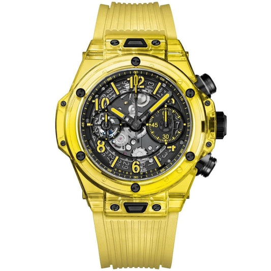 Black Yellow Sapphire 42mm Herrenchronograph Vandhlr 