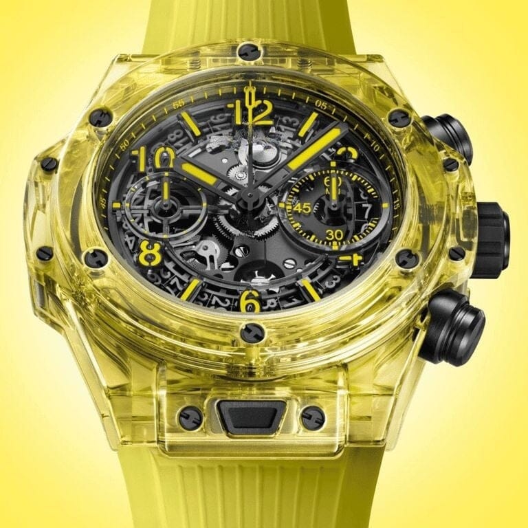 Black Yellow Sapphire 42mm Herrenchronograph Vandhlr 