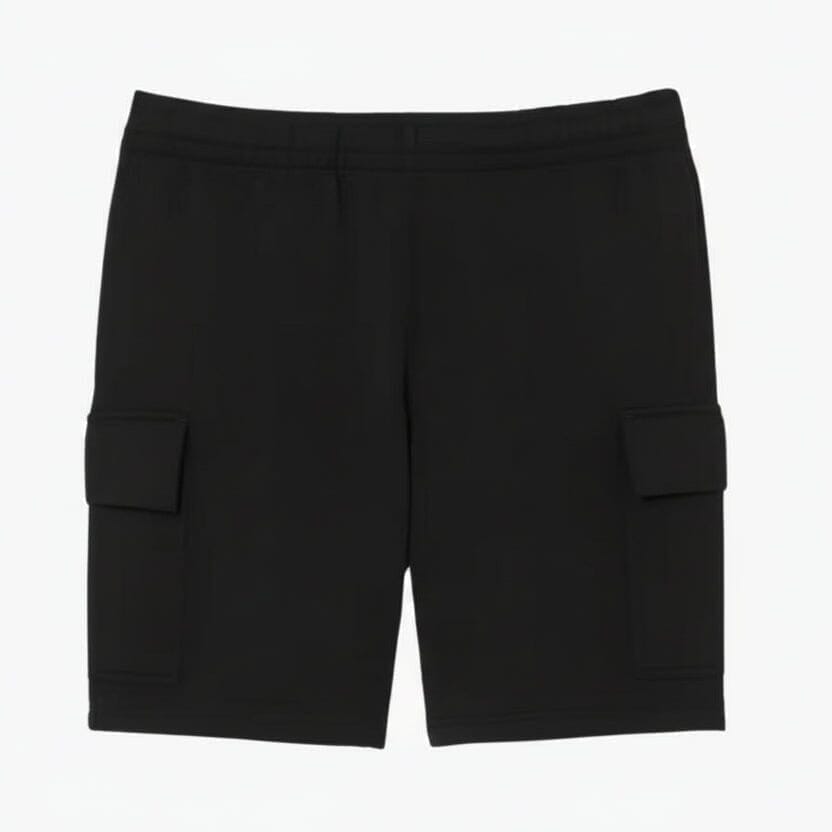 Cargo-Shorts Aus Baumwoll-Fleece Vandhlr Schwarz S 