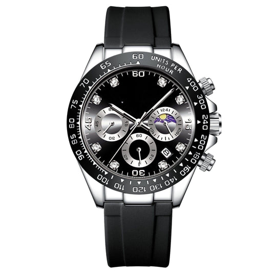 Chronograph Mit Datumsanzeige Vandhlr Silber Schwarz 