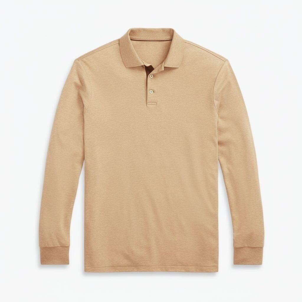 Classic Fit Polo-Shirt Aus Weicher Baumwolle Vandhlr Classic Kamel Meliert S 