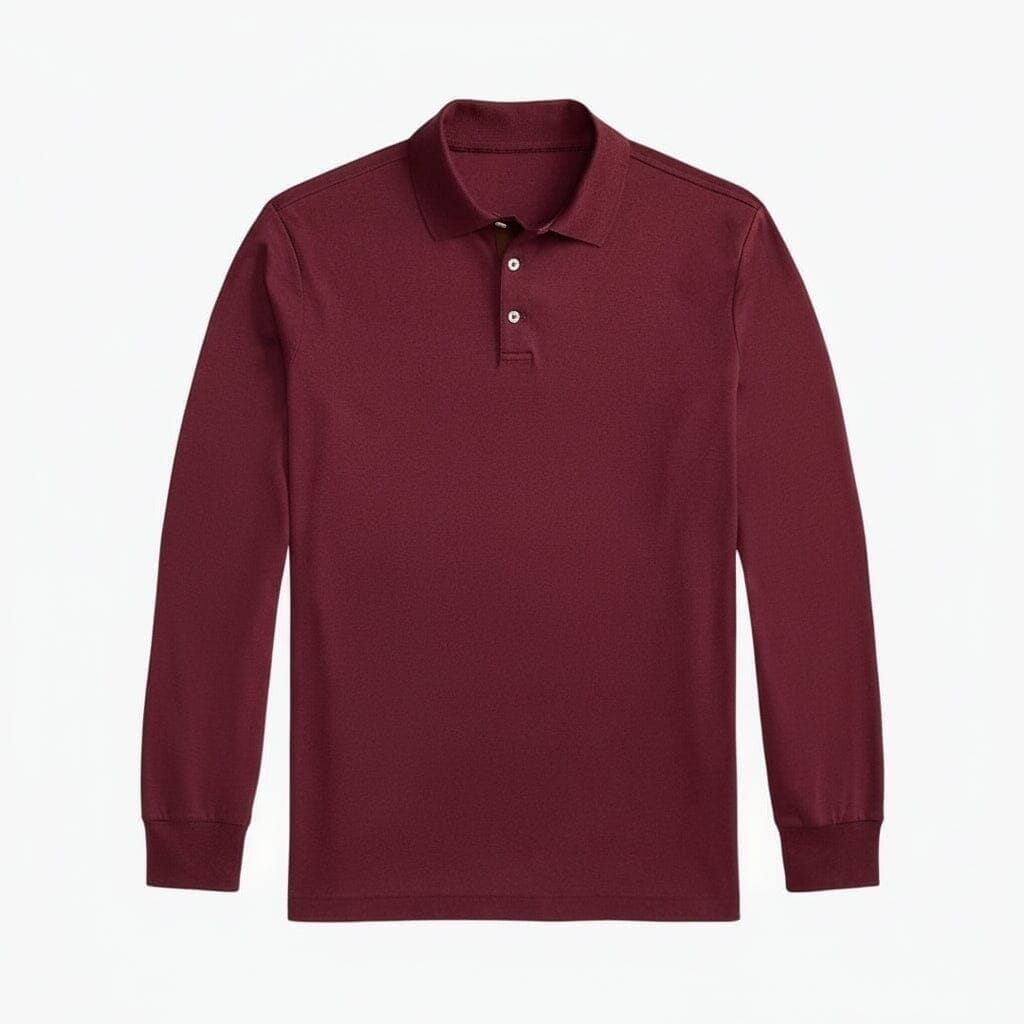 Classic Fit Polo-Shirt Aus Weicher Baumwolle Vandhlr Frühlingswein Meliert S 