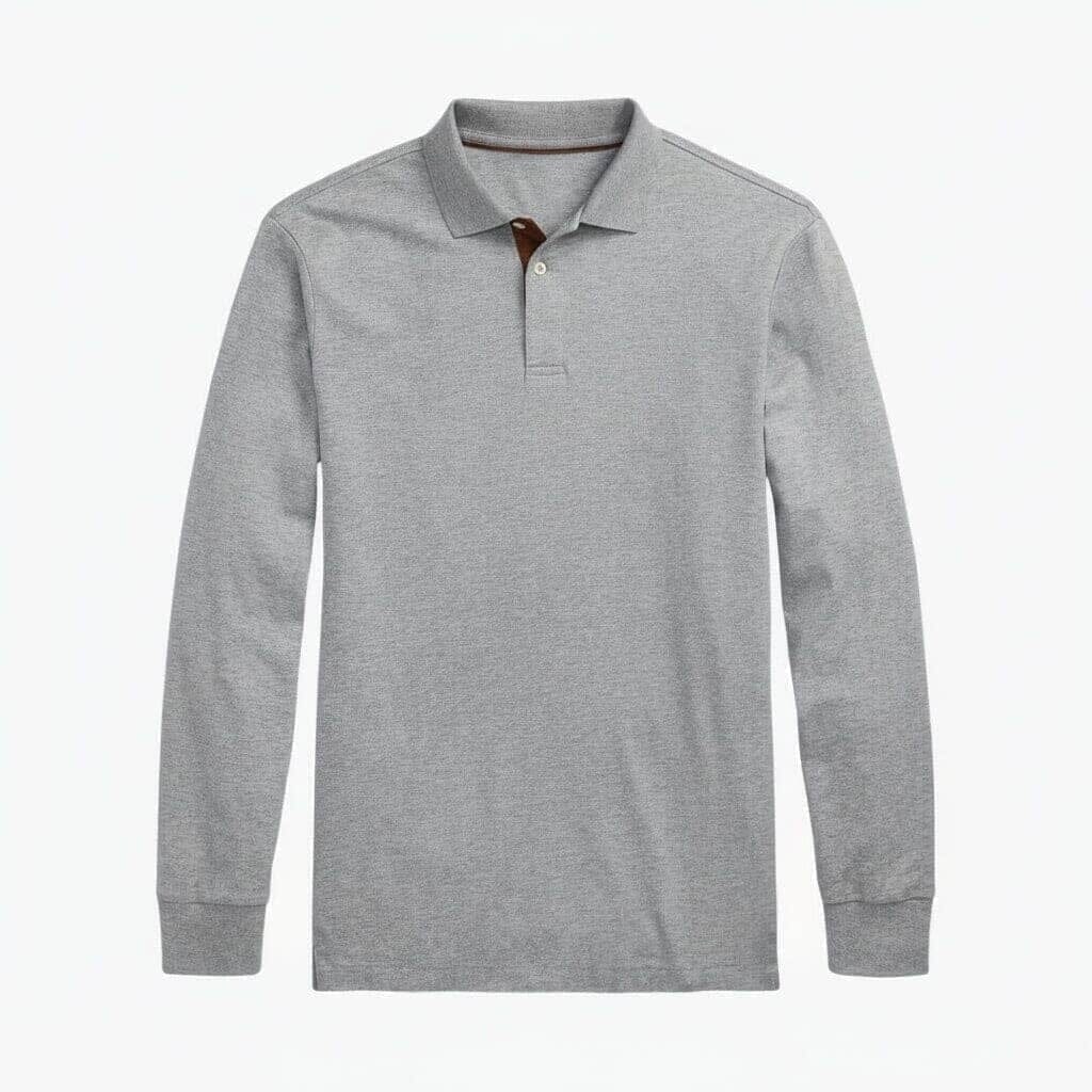 Classic Fit Polo-Shirt Aus Weicher Baumwolle Vandhlr Stahl Meliert S 