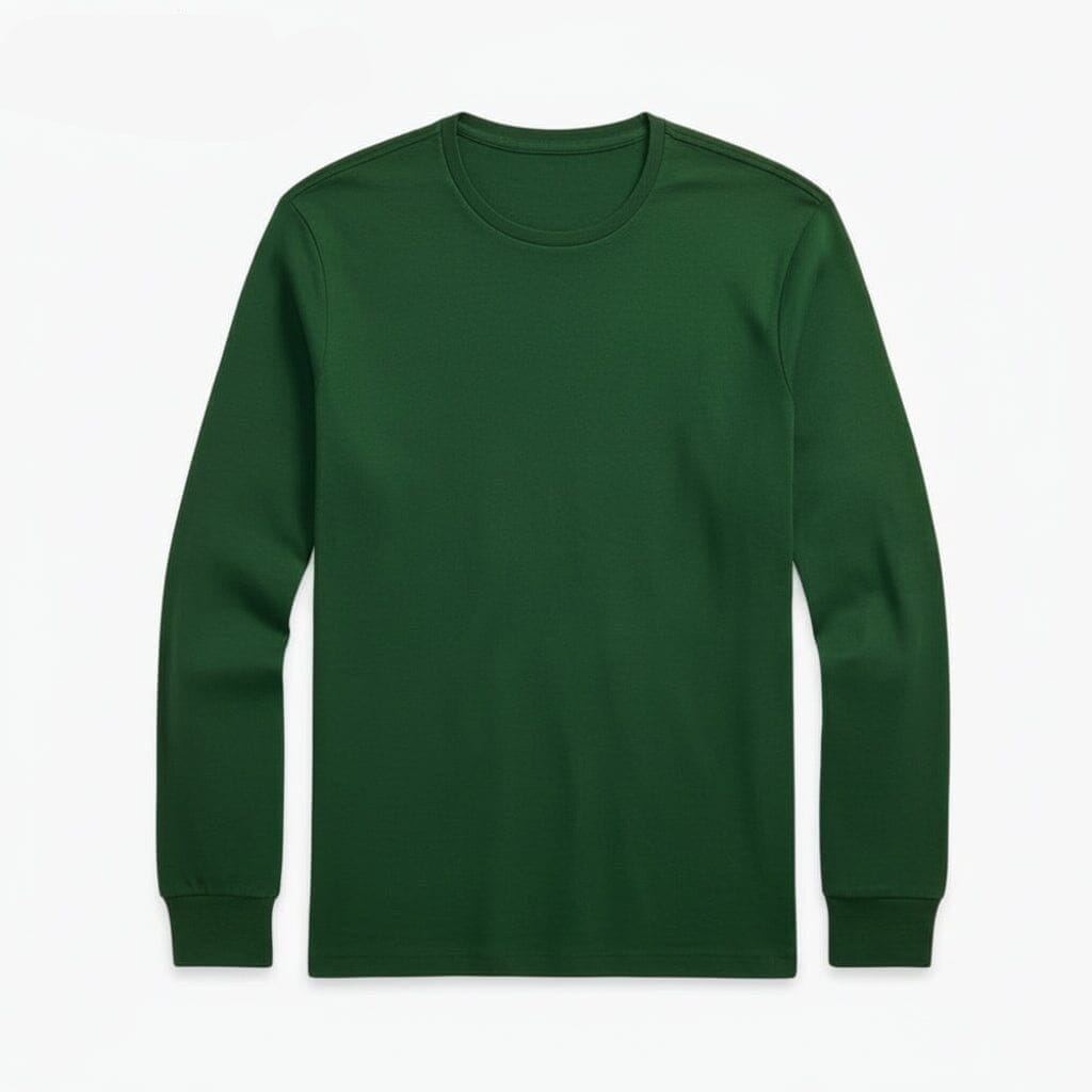 Classic Fit Rundhals T-SHIRT Aus Weicher Baumwolle Vandhlr Kieferngrün S 