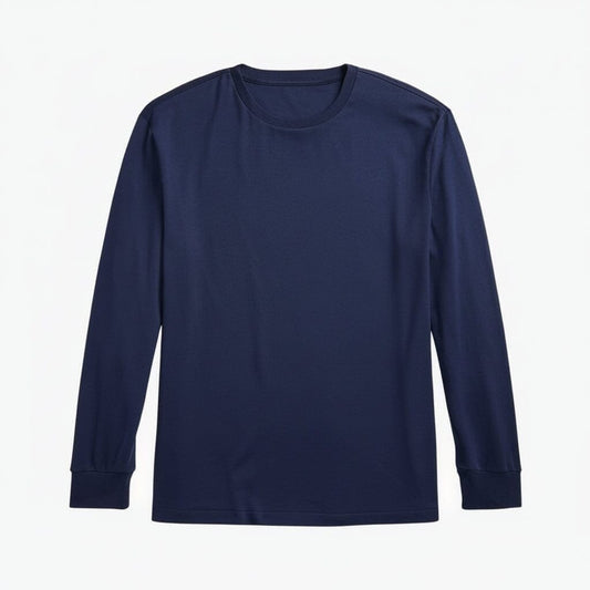 Classic Fit Rundhals T-SHIRT Aus Weicher Baumwolle Vandhlr Marineblau S 