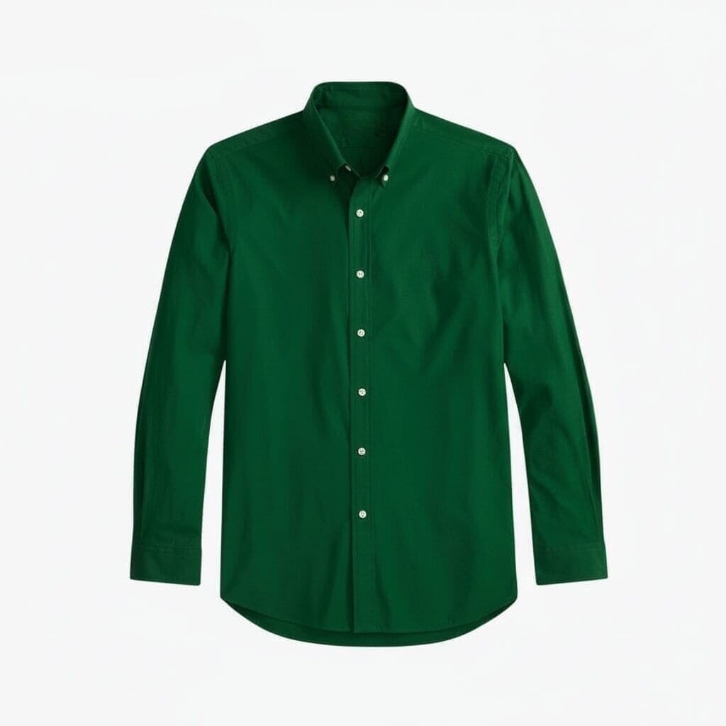 Classic Fit Stretch Poplin Hemd Vandhlr Grün S 