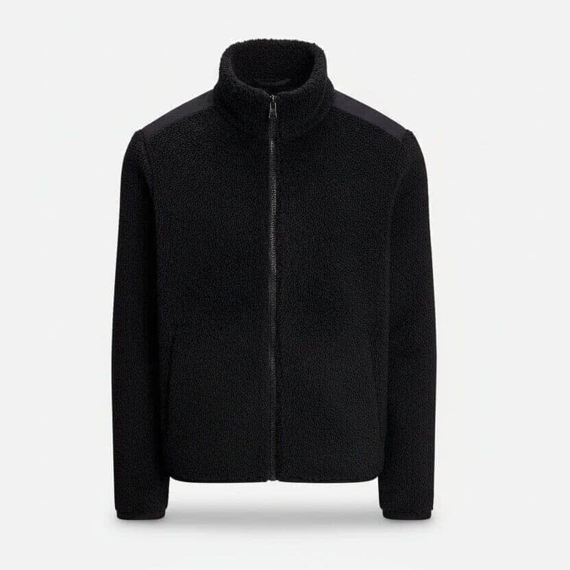 Curly Pile Fleece Jacke Vandhlr Schwarz S 