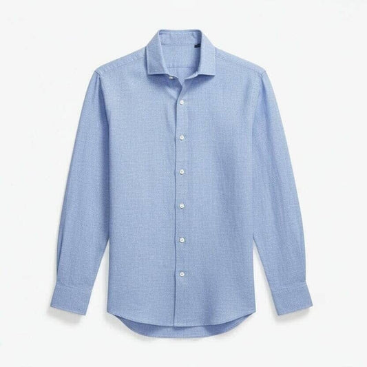 Custom Fit Leinenhemd Vandhlr Blau Weiß S 