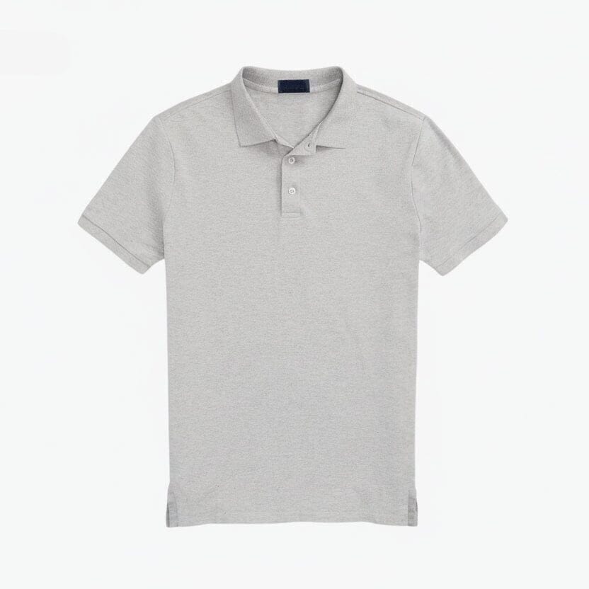 Custom Slim Fit Stretch Mesh Polo-Shirt Vandhlr Grau S 