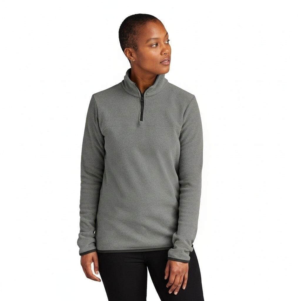 Damen Glacier 1/4-Zip Fleecejacke Vandhlr Medium Grey Heather S 