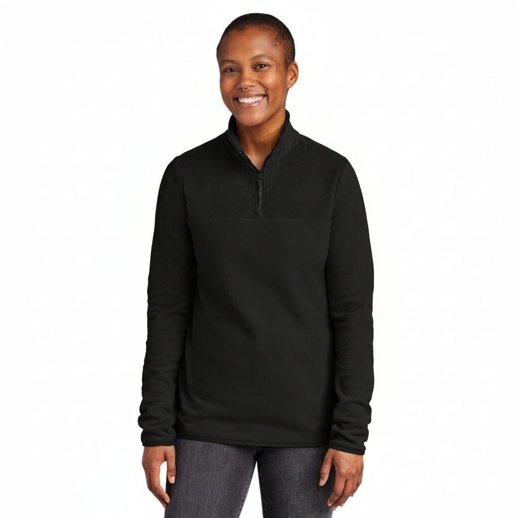 Damen Glacier 1/4-Zip Fleecejacke Vandhlr Schwarz S 