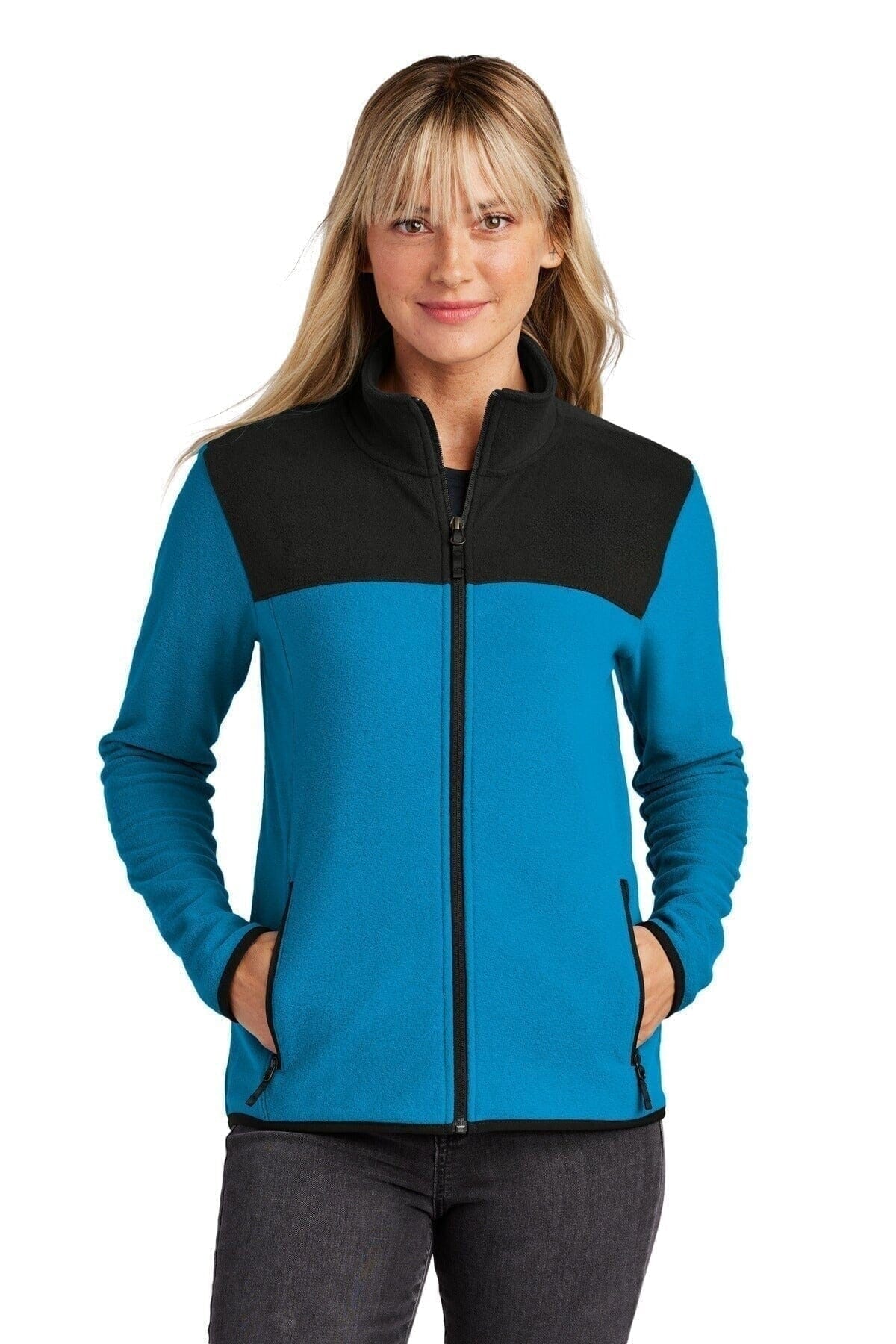 Damen Glacier Fleecejacke Mit Reißverschluss Vandhlr Heldenblau / Schwarz S 