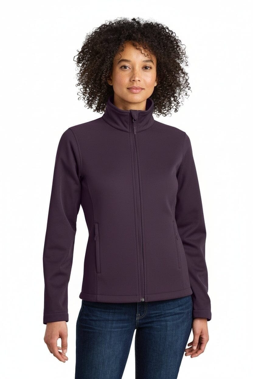 Damen Ridgewall Softshell-Jacke Mit Brustlogo Vandhlr Brombeer-Wein S 