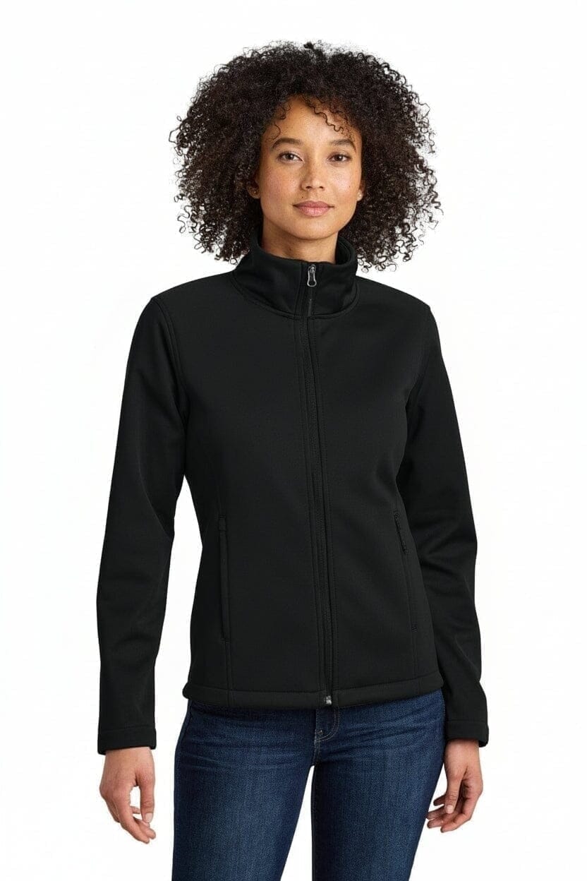Damen Ridgewall Softshell-Jacke Mit Brustlogo Vandhlr Schwarz S 