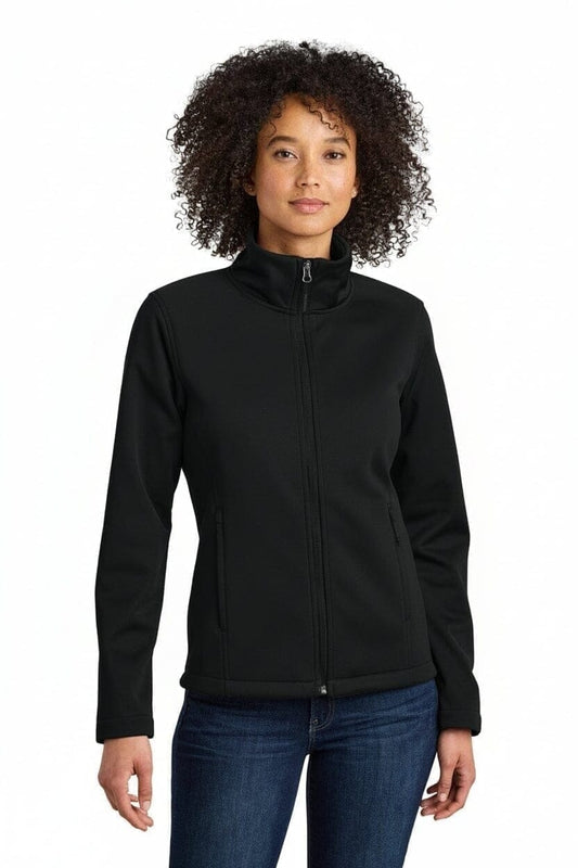 Damen Ridgewall Softshell-Jacke Mit Brustlogo Vandhlr Schwarz S 