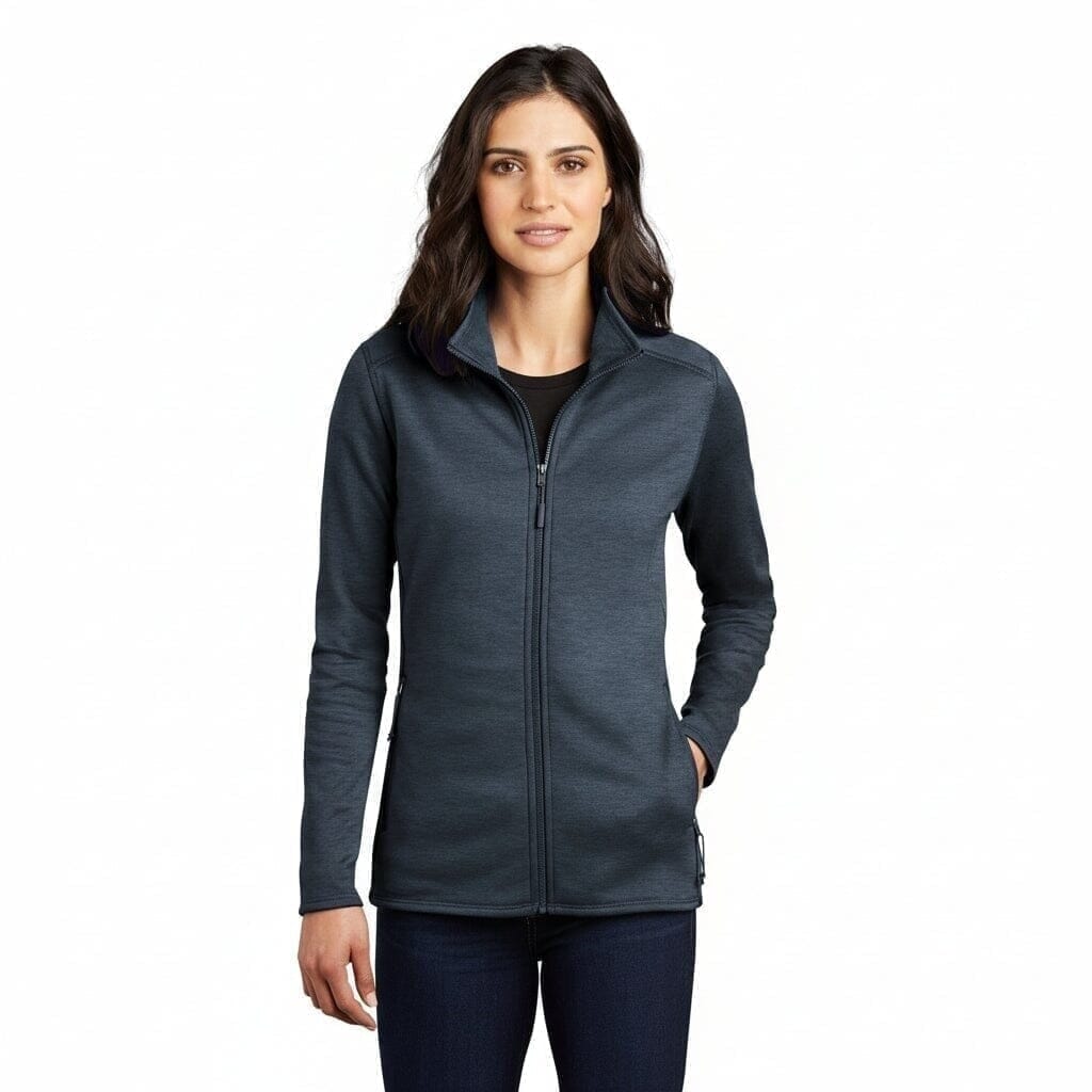 Damen Skyline Fleecejacke Mit Reißverschluss Vandhlr Urban Navy Meliert S 