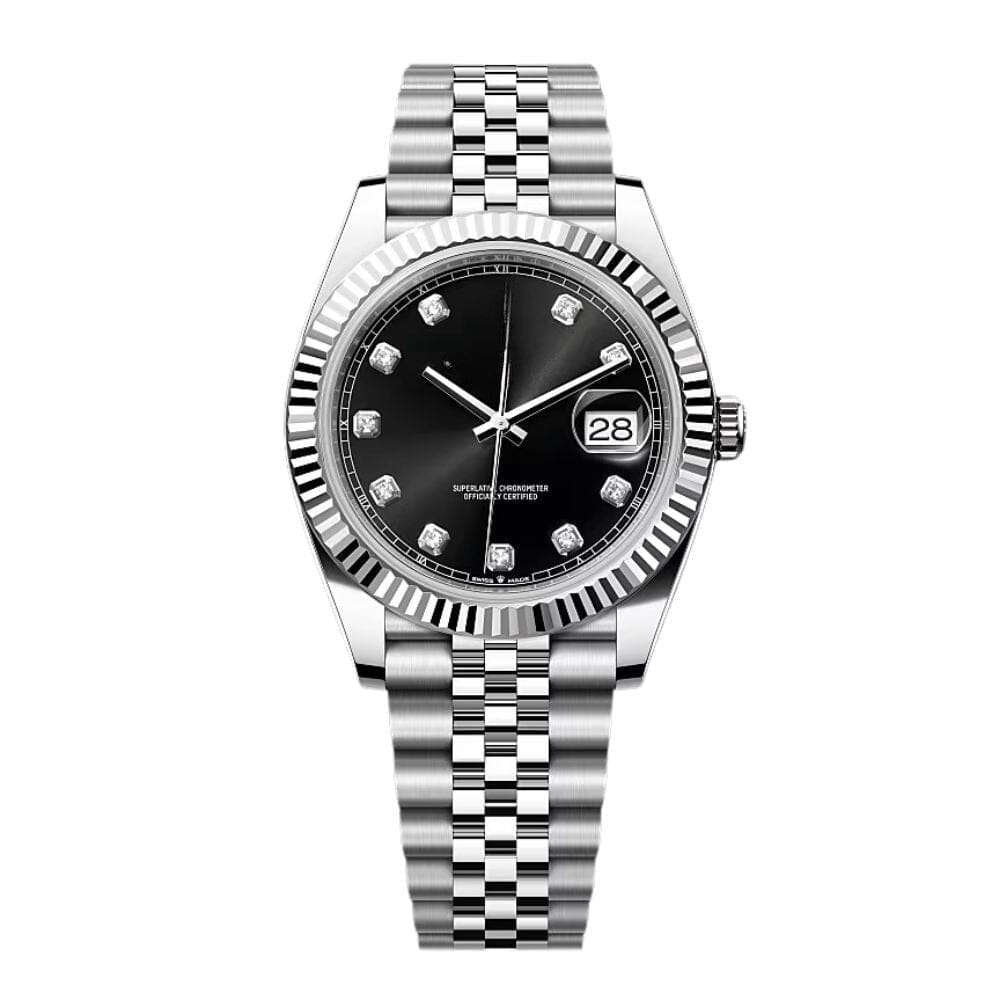 Datejust Diamant Schwarzes Zifferblatt Jubilee 41mm Vandhlr 