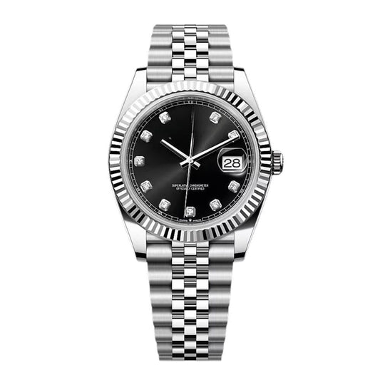 Datejust Diamant Schwarzes Zifferblatt Jubilee 41mm Vandhlr 