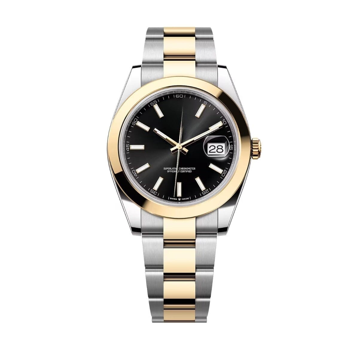 Datejust Gelbgold Schwarzes Zifferblatt 126303 Vandhlr 