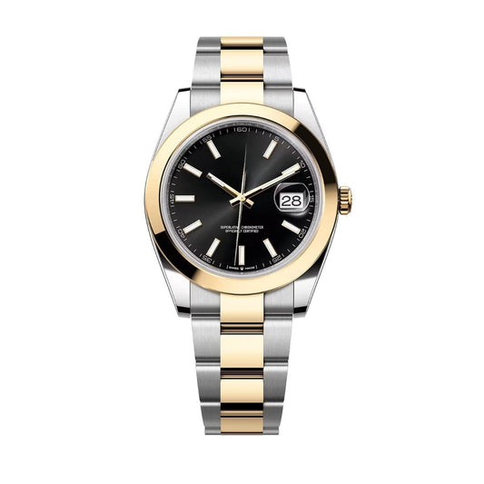 Datejust Gelbgold Schwarzes Zifferblatt 126303 Vandhlr 