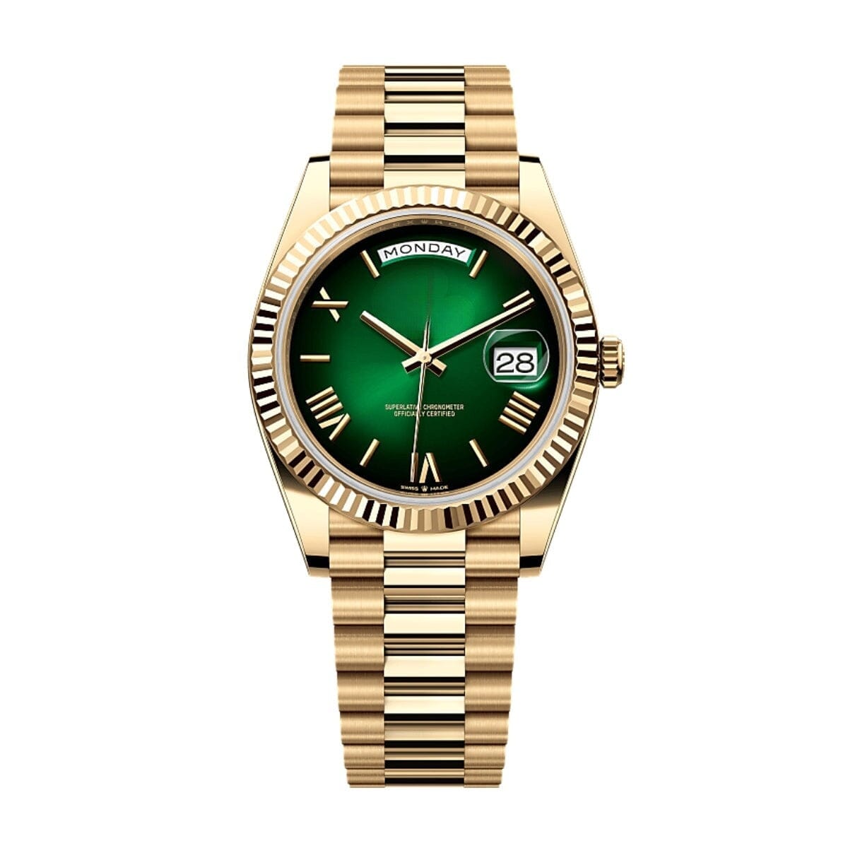 Day-Date 228238 "green Ombre" Herrenuhr Vandhlr 