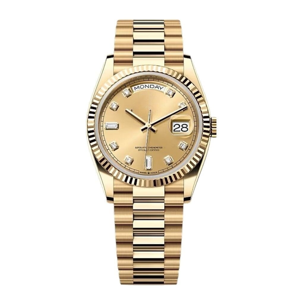 Day-Date Diamond 128238 Gelbgold Vandhlr 