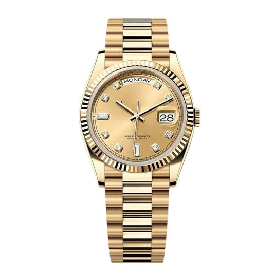Day-Date Diamond 128238 Gelbgold Vandhlr 