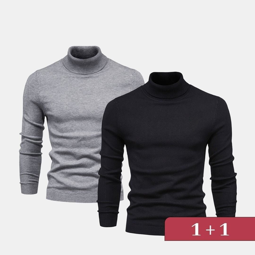 Double Elegance Rollkragenpullover – Kaufe 1, Erhalte 1 Gratis Vandhlr 