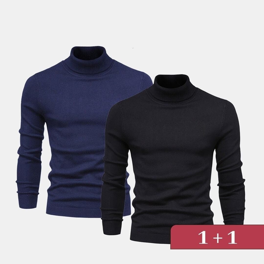 Double Elegance Rollkragenpullover – Kaufe 1, Erhalte 1 Gratis Vandhlr 