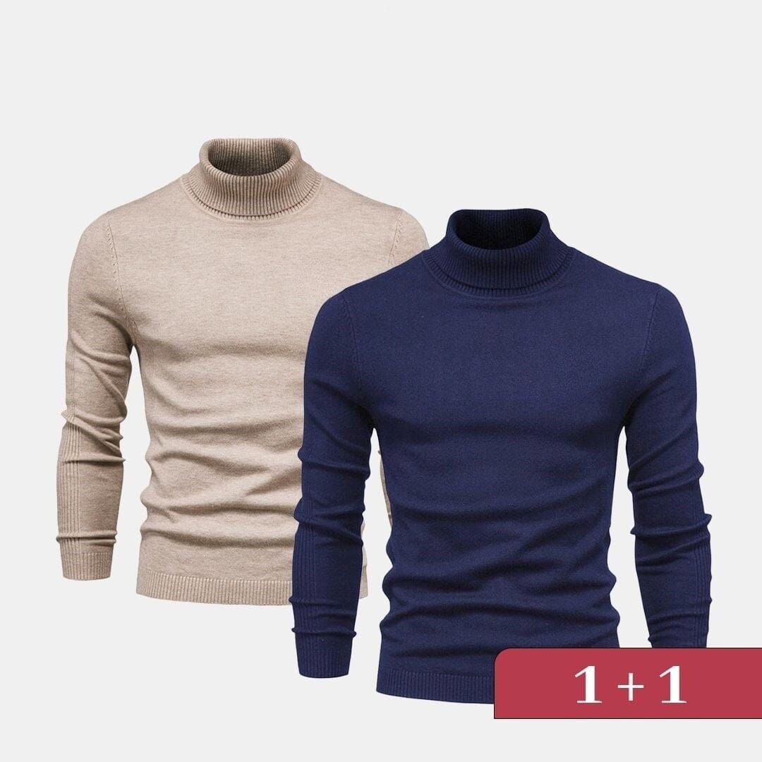 Double Elegance Rollkragenpullover – Kaufe 1, Erhalte 1 Gratis Vandhlr 