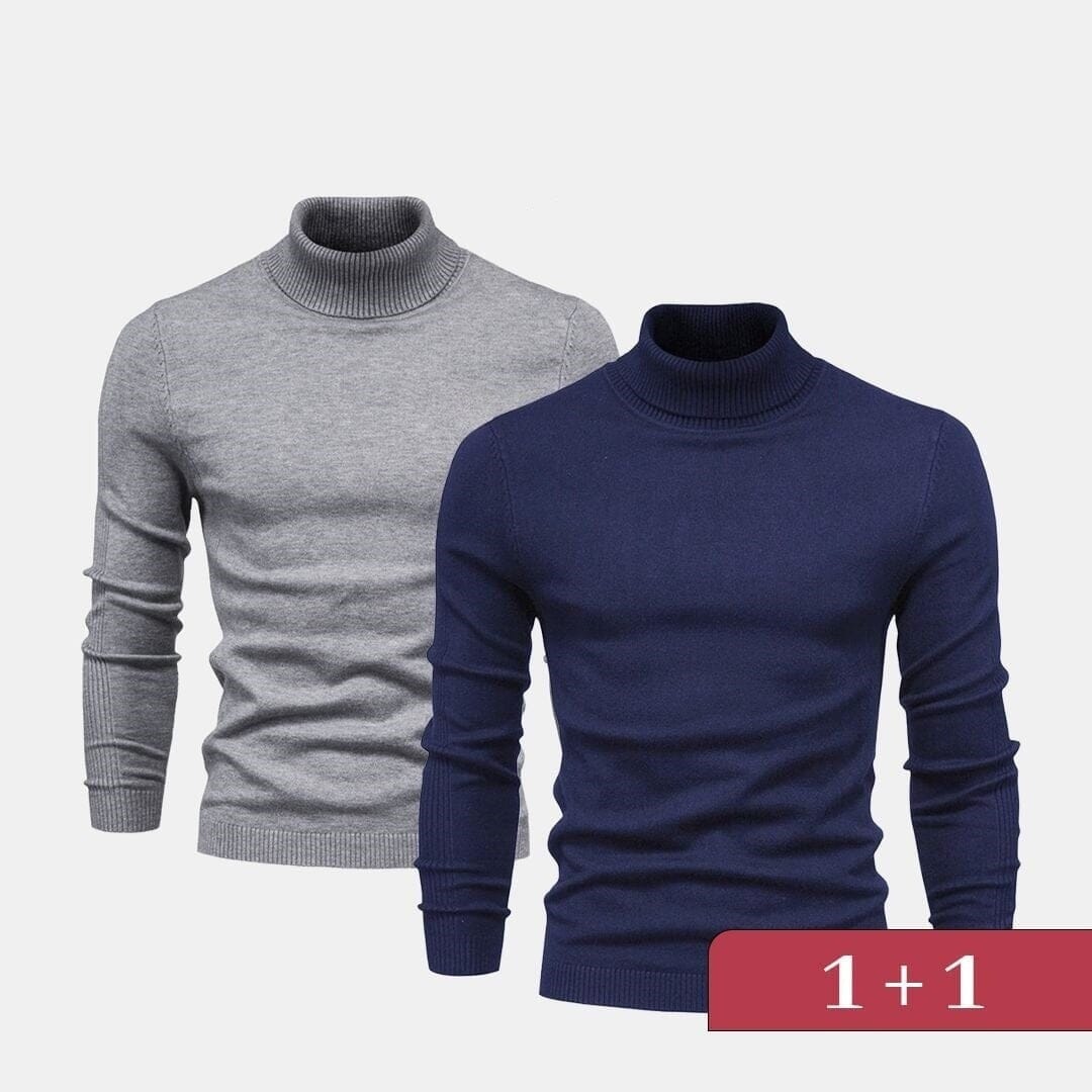 Double Elegance Rollkragenpullover – Kaufe 1, Erhalte 1 Gratis Vandhlr 