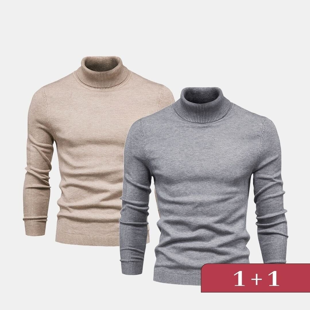 Double Elegance Rollkragenpullover – Kaufe 1, Erhalte 1 Gratis Vandhlr 
